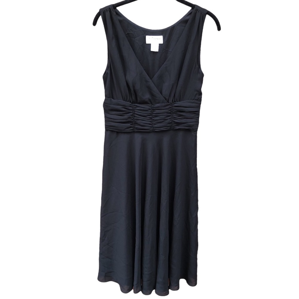 Impress 6 Dress Black LBD Fit and Flare Rockabilly Swing Feminine Vintage - Picture 2 of 7